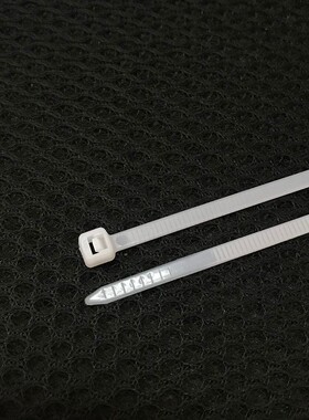 优质新料环保加粗加韧白/黑色塑料尼龙扎带5X300mm型号足数250条