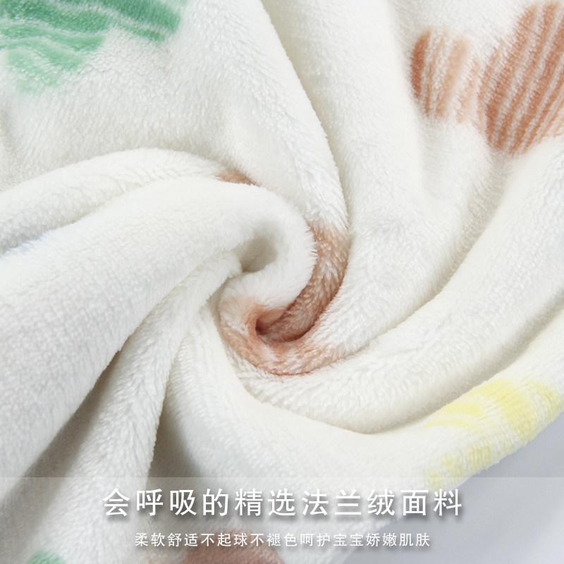 儿童连体加厚睡衣秋冬保暖法兰绒男女童家居服分腿睡袋包脚防踢被