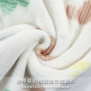 儿童连体加厚睡衣秋冬保暖法兰绒男女童家居服分腿睡袋包脚防踢被