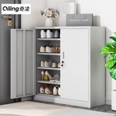 家用鞋 架多层收纳柜 柜门口钢制带锁防盗楼道入户门玄关阳台鞋