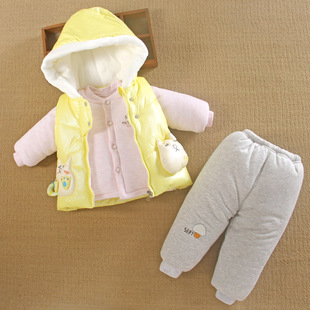 0一1岁女宝宝秋冬装外出加厚棉衣袄款羽绒初生3月6婴儿服外套装季