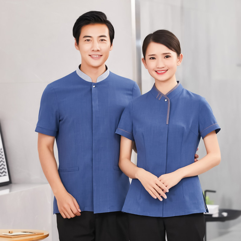 客房服务员工作服女短袖酒店宾馆保洁员夏装物业阿姨清洁工服装女