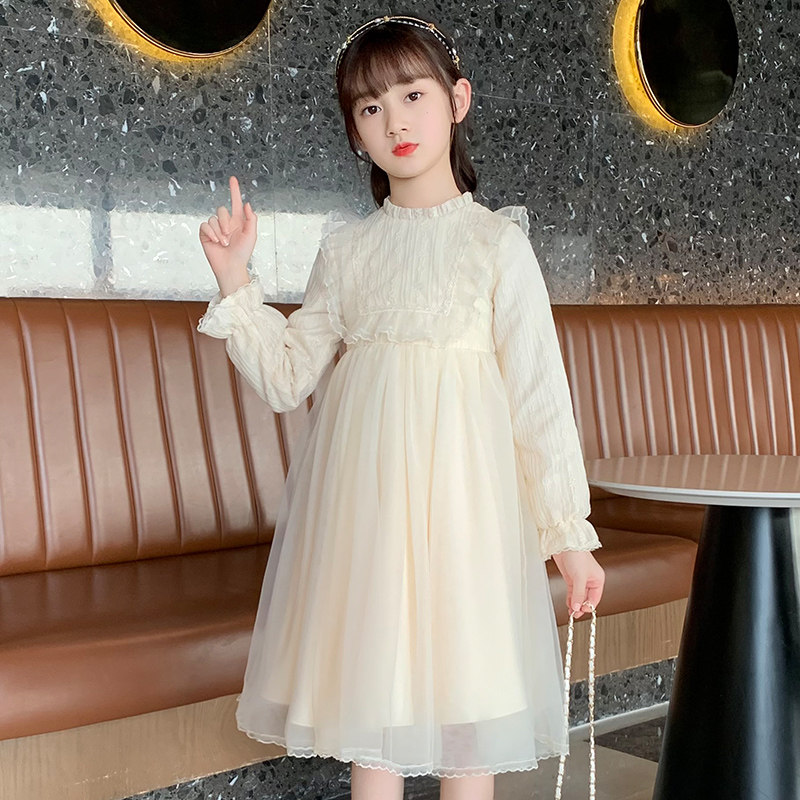 女童连衣裙春装2023新款春季儿童装春秋裙子洋气女孩公主裙秋冬款