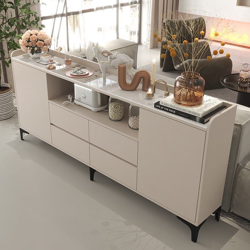 法式奶油风餐边柜岩板沙发后背靠山柜客厅靠背柜长条柜横厅隔断柜,住宅家具,餐边柜,淘宝优惠券,粉丝福利购,淘宝优惠卷