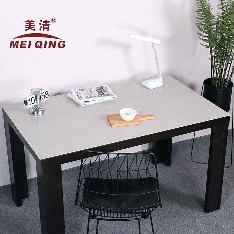 写字台办公室书桌电脑桌垫厚蓝色灰色学习桌布学生课桌纯色不透明