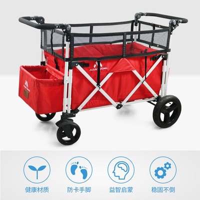 双胞胎可坐可躺儿童手推车多功能轻便可折叠婴儿车安全防护网