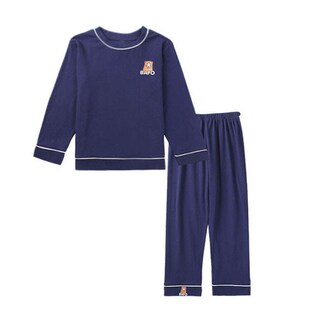 儿童睡衣男童大童薄款全棉质纯棉春秋中童男孩长袖睡衣套装9-13岁
