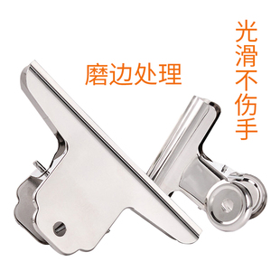 鼎力不锈钢文件夹子铁夹子固定票夹燕尾夹长尾夹票据夹圆形山型夹