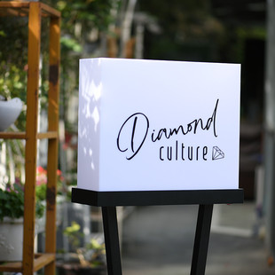 落地展示牌亚克力通体发光灯箱定制充电牌户外广告牌可移动招牌