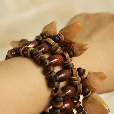 德瑞Terre非洲手摇铃植物果实摇铃串铃手链脚链伴奏民族小众乐器