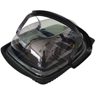 烤鸡打包盒外卖烧鹅手提盒带盖生蚝透气防雾烧鸡架脆皮烤鸭包装盒