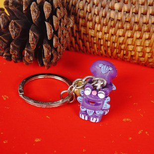 狮三百钥匙扣叮叮咚咚唧唧喳喳小团队卡通系列节日送人礼物