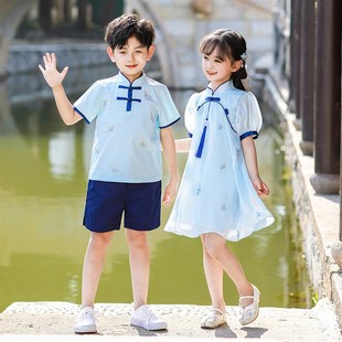 学生校服女小学学生夏学院风男生套装儿童幼儿园园服校服班服短袖