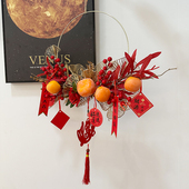 新年春节喜庆装 饰挂件乔迁新居入宅玄关客厅门上电视背景墙壁挂饰