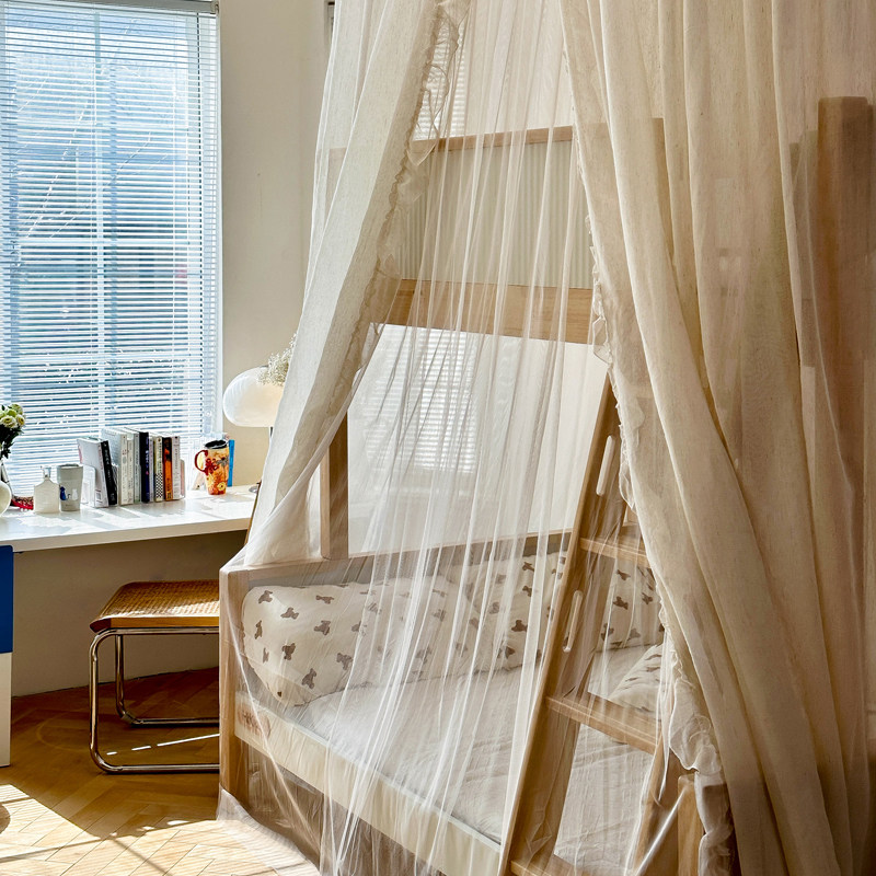 新款家用子母床双层蚊帐儿童上下铺一体式遮光床幔U型可升降支架,床上用品,蚊帐,淘宝优惠券,粉丝福利购,淘宝优惠卷