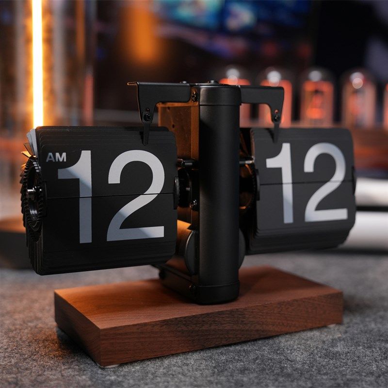 【有间】创意个性复古机械自动翻页时钟桌面摆件家居数字钟表座钟,家居饰品,座钟,淘宝优惠券,粉丝福利购,淘宝优惠卷