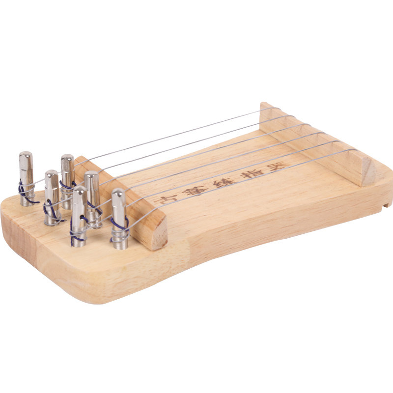 迷你实木古筝练指器手指训练器便携式水晶透明色小古筝练习指力器