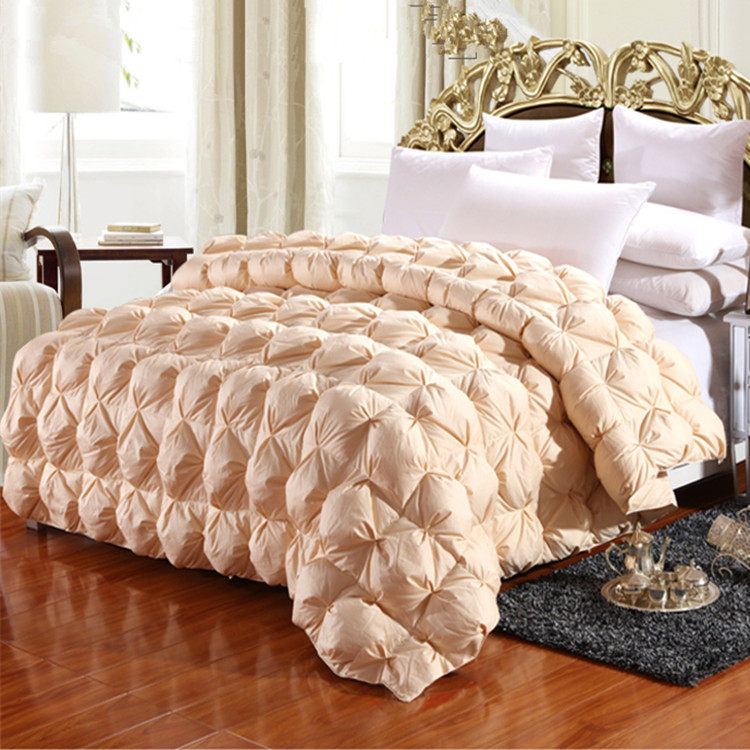 新款面包款羽绒被壳自充半成品被套全棉100支贡缎冬季柔软不钻毛