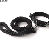 狗狗牵引绳大中型犬遛狗绳金毛德牧狗链子项圈宠物用品牵引带热巧