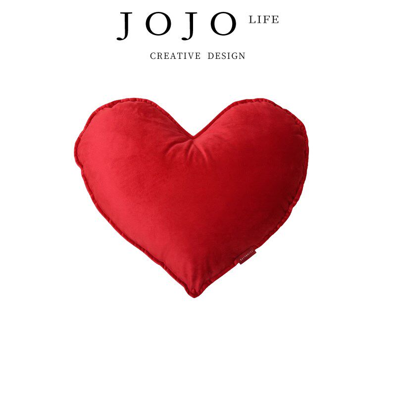 JOJOS L. PD.杂货先生.抱枕红色爱心喜字结婚客厅靠垫  尘音