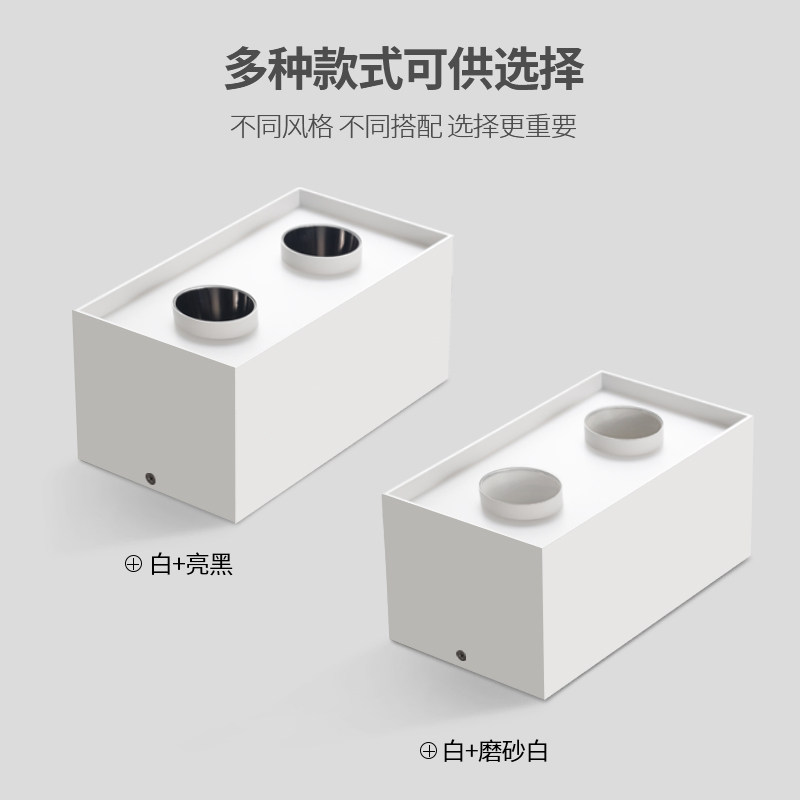 双头斗胆灯led射灯筒灯2头明装吸顶正方无主灯盒子卧室客厅极简约,家装灯饰光源,斗胆灯,淘宝优惠券,粉丝福利购,淘宝优惠卷