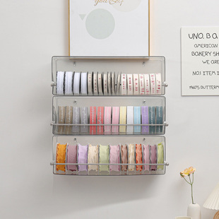 丝带架子挂墙展示架绸带织带缎带彩带收纳架挂式鲜花花店包装材料