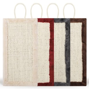 剑麻猫抓板剑麻绳猫抓垫耐磨贴墙立式磨爪器挂墙猫抓布防猫抓沙发