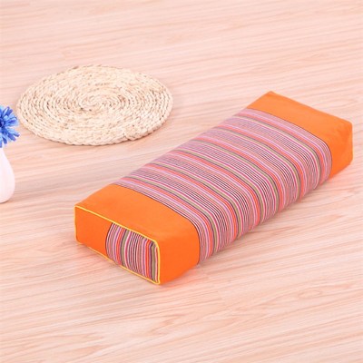 粗布枕头睡眠枕方形枕荞麦枕颈椎修复枕保护颈椎荞麦皮枕芯