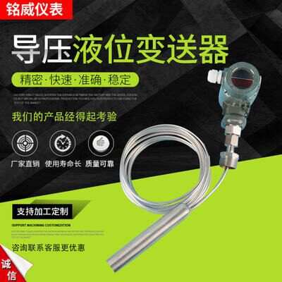 铠装毛细管导液位变送器投入式水位计显示控制液体高温开水耐用米