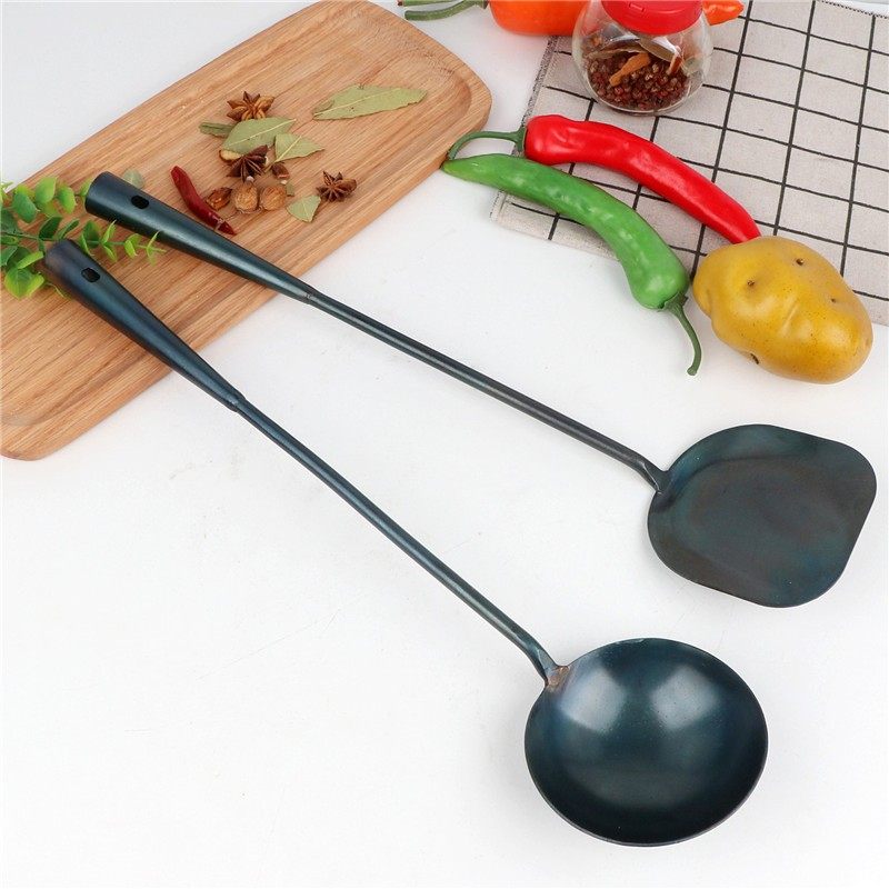 家用手工铁勺铁铲炒菜锅铲炒菜勺子炒勺老式熟铁勺铲炒铲汤勺菜勺,厨房/烹饪用具,全套勺铲,淘宝优惠券,粉丝福利购,淘宝优惠卷