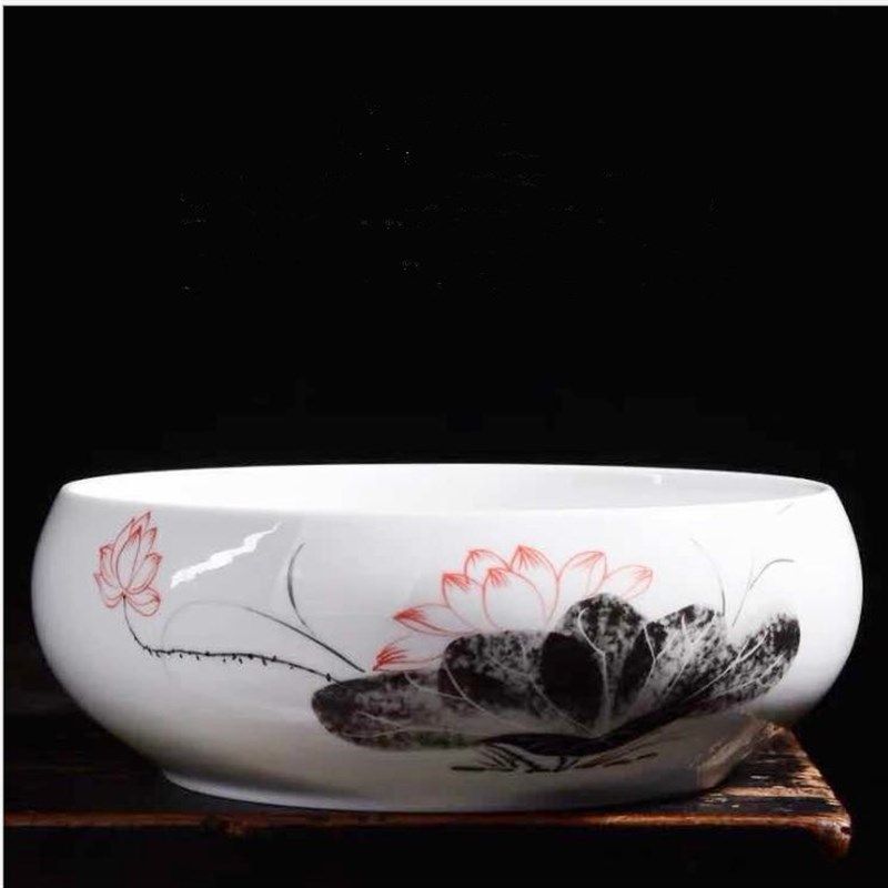 陶瓷烟灰缸大号超大特大家用客厅中式复古桌面果皮垃圾茶渣缸笔洗,节庆用品/礼品,时尚烟灰缸,淘宝优惠券,粉丝福利购,淘宝优惠卷