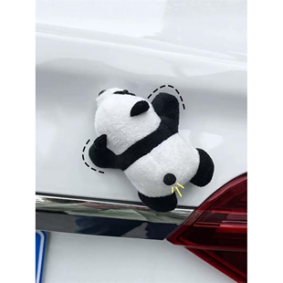 饰品 x车载公仔摆件车尾部装 极氪001汽车外后备箱玩偶挂件007 009