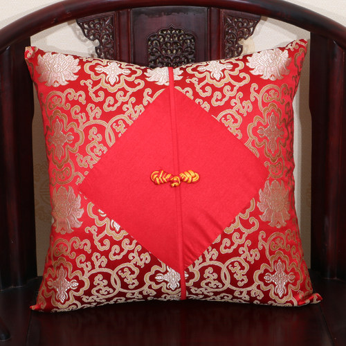 艺必旭 真丝云锦皇家琵琶扣沙发靠垫 抱枕 靠枕套创意靠包抱枕套