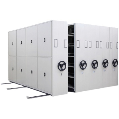 钢制电动智能密集柜可移动档案柜财务凭证柜手摇式轨道密集架厂家