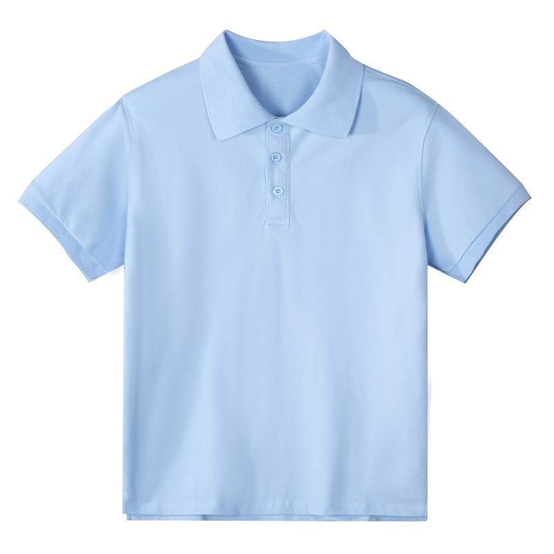 男童翻领polo衫夏款浅蓝色中大儿童纯棉上衣短袖t恤学生校服班服,童装/婴儿装/亲子装,儿童POLO衫,淘宝优惠券,粉丝福利购,淘宝优惠卷