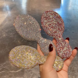 迷你气垫梳女家用顺发美发梳气囊按摩梳水钻高颜值随身便携小梳子