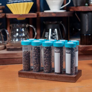 素止 咖啡豆离心管底座带漏斗 咖啡都保存罐分装试管 闻香单剂量