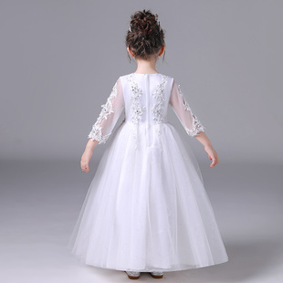 花童礼服女公主裙女童 蓬蓬纱女童钢琴表演礼服裙礼服裙高端 走秀