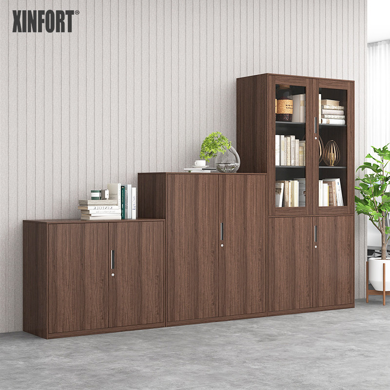 办公室书柜铁皮文件柜储物柜矮柜资料档案柜木纹钢制铁皮柜子带锁,商业/办公家具,文件柜,淘宝优惠券,粉丝福利购,淘宝优惠卷