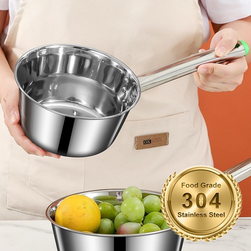 特厚304不锈钢水瓢勺子水舀子厨房短柄加长柄水勺食堂打粥大汤勺,厨房/烹饪用具,水舀/水瓢,淘宝优惠券,粉丝福利购,淘宝优惠卷