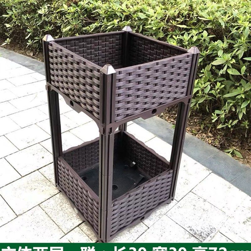 立体两层种植箱 特大阳台种菜盆 屋顶菜园蔬菜种植槽大型花盆种花,鲜花速递/花卉仿真/绿植园艺,花盆,淘宝优惠券,粉丝福利购,淘宝优惠卷
