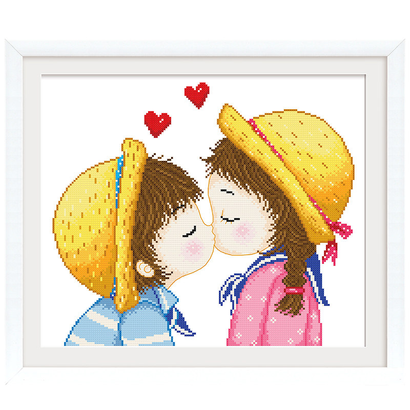 十字绣小幅简单2021新款线绣儿童卧室学生手工卡通可爱小件自己绣,居家布艺,十字绣套件,淘宝优惠券,粉丝福利购,淘宝优惠卷