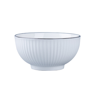 6个装日式黑线山田米饭碗家用陶瓷小碗吃饭碗创意个性碗碟套装