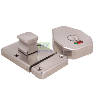 通用隔间公厕公共卫生间隔断配厕所连接件有无人指示门锁门锁扣把