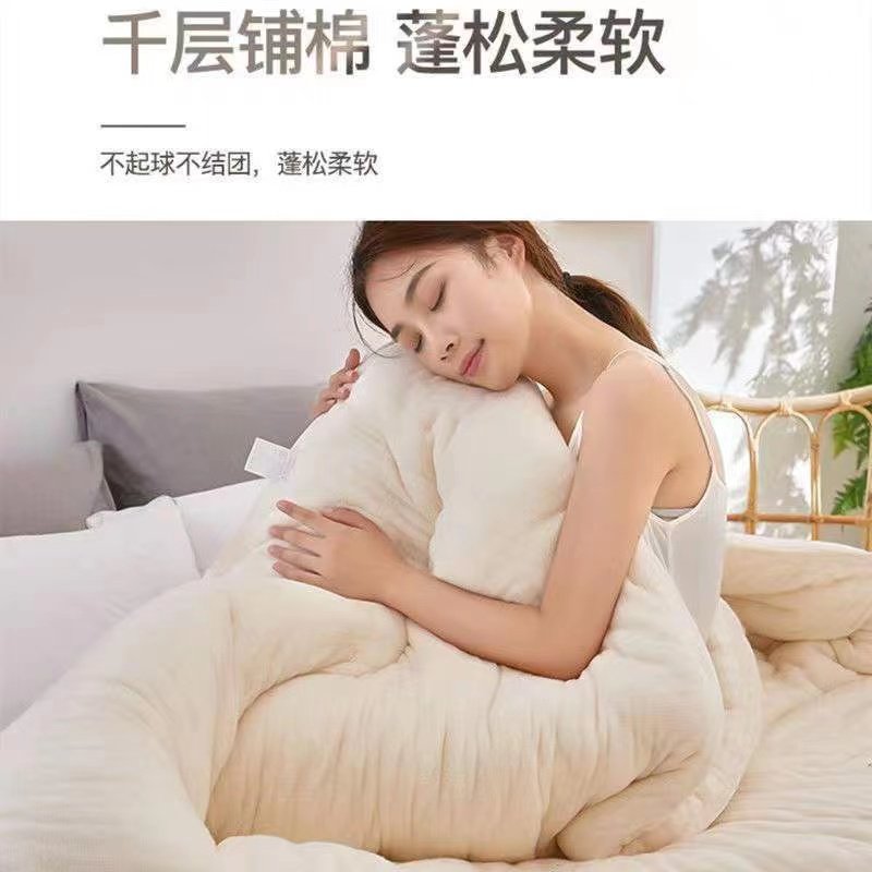 棉被棉絮棉被学生宿舍牀垫冬被被芯单双人垫被加厚棉冬被夏被子,床上用品,棉花被,淘宝优惠券,粉丝福利购,淘宝优惠卷