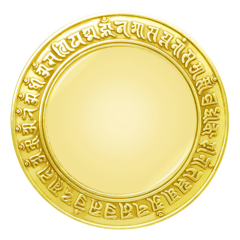 准提镜纯铜摆件铜镜平面镜挂饰准提佛母八卦镜子装饰家居客厅挂件,家居饰品,装饰摆件,淘宝优惠券,粉丝福利购,淘宝优惠卷
