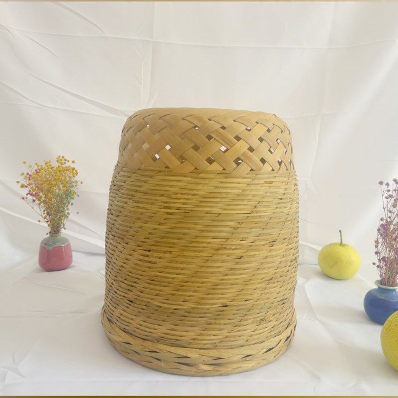 纯手工竹编传统烤火取暖老式火笼子广西老黄竹手工取暖火炉煮茶