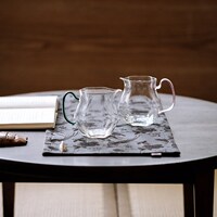 宛玉 花口瓜棱公杯透明玻璃公道杯分茶器匀杯功夫茶具泡茶利器