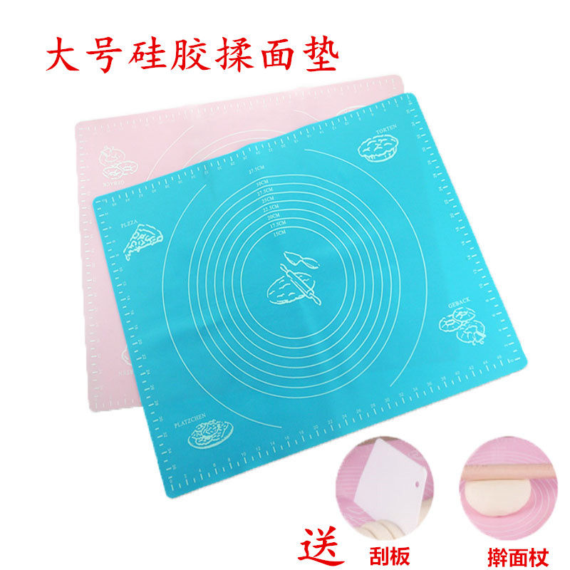 大号耐高温揉面垫硅胶卡通烘焙家用加厚擀面垫面板案板不粘防滑垫