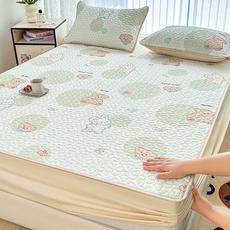 夏季乳胶凉席床笠款三件套2025新款凉感冰丝席可机洗空调席子a类,床上用品,乳胶席,淘宝优惠券,粉丝福利购,淘宝优惠卷